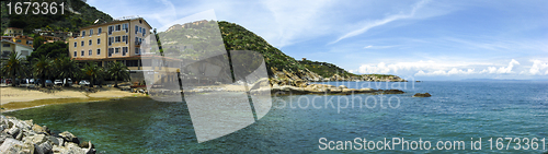 Image of Panoramic view of Emerald Coast in Sardinia