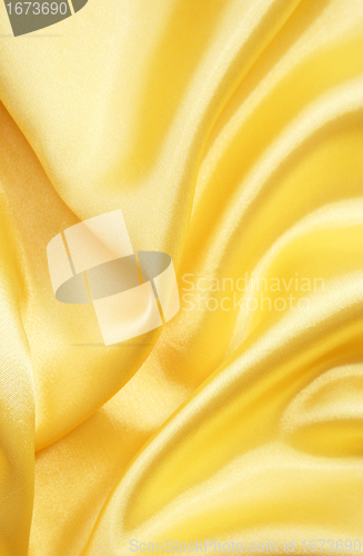Image of Smooth elegant golden silk can use as background 