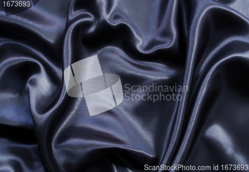 Image of Smooth elegant black silk 