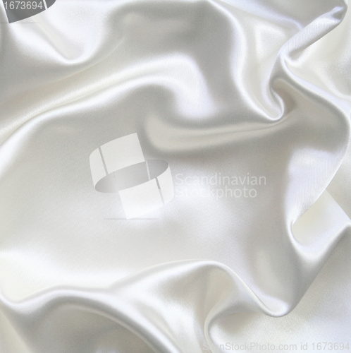 Image of Smooth elegant white silk can use as wedding background 
