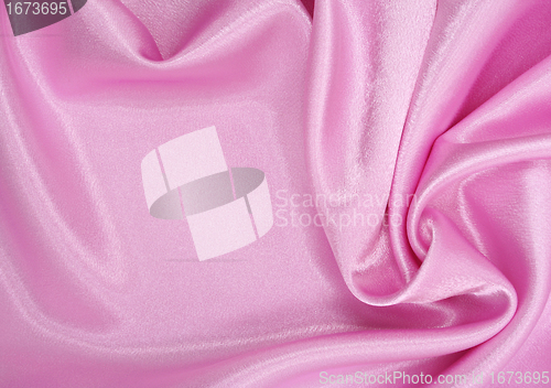 Image of Smooth elegant pink silk as background 