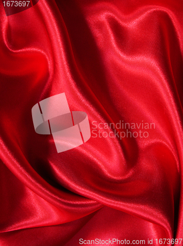 Image of Smooth elegant red silk 