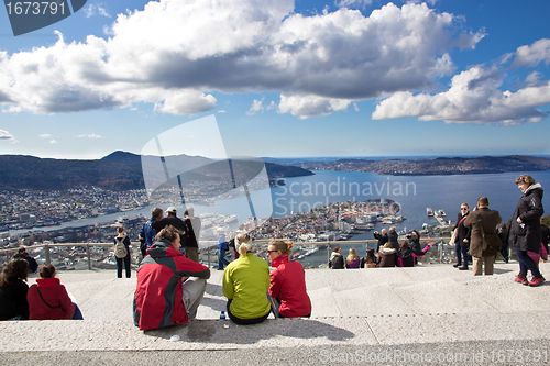 Image of View from flÃ¸yen in Bergen