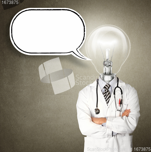 Image of doctor with lamp-head