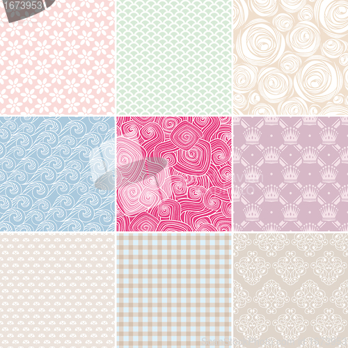 Image of simple seamless patterns