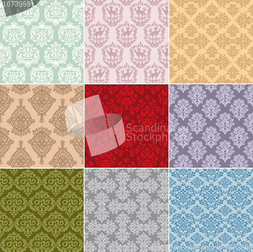 Image of seamless retro background