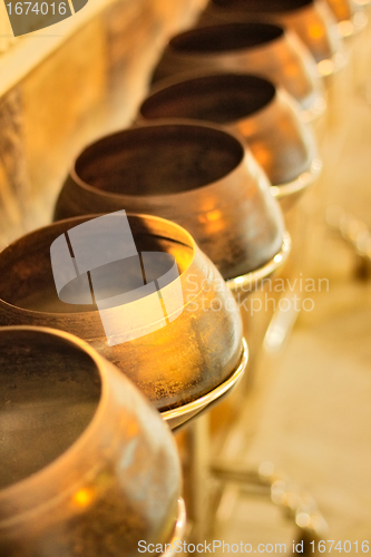 Image of Pots in Reclining Buddha Temple