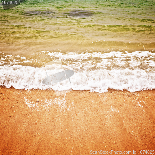 Image of Surf on a Beach