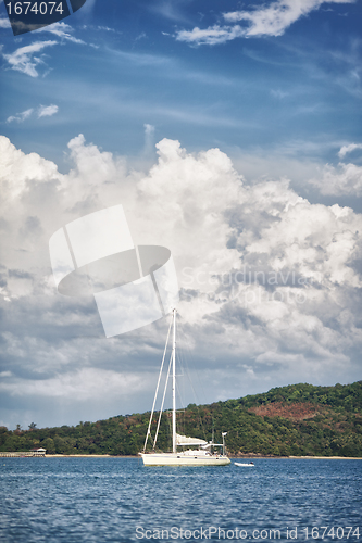 Image of Yacht in a Sea