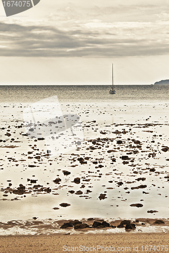 Image of Yacht in the Sea