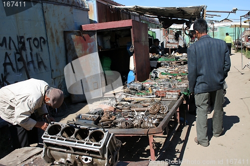 Image of Mechanic shop at marketplace