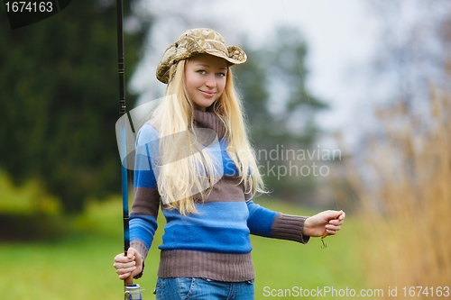 Image of Woman Fishing