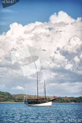 Image of Yacht in a Sea