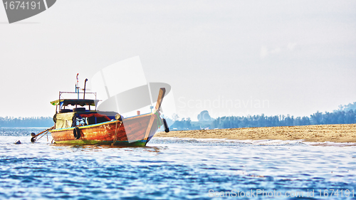 Image of Boat in a Sea