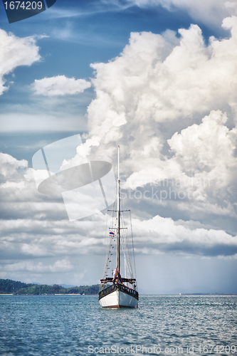 Image of Yacht in a Sea