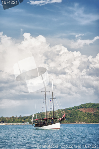 Image of Yacht in a Sea