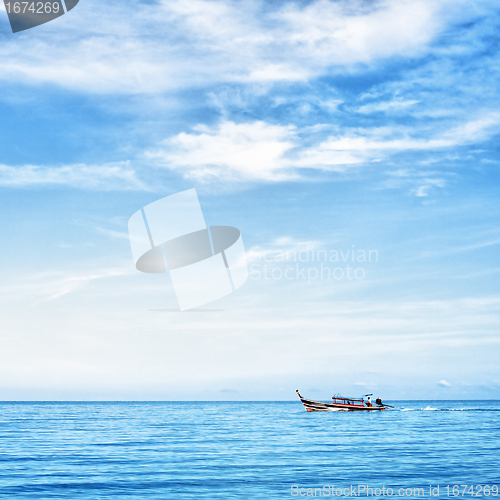Image of Boat in the Sea