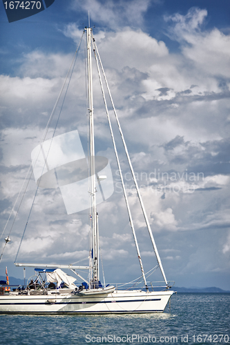 Image of Yacht in a Sea