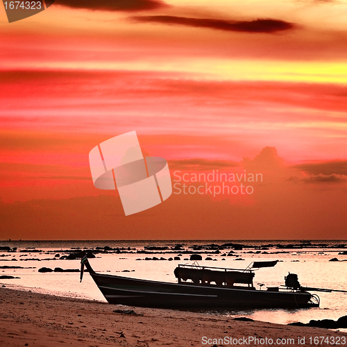 Image of Sunset over Andaman Sea