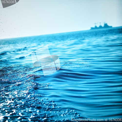 Image of Blue Ocean Waves