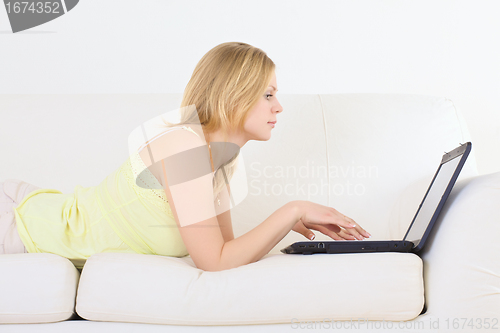 Image of Woman with Laptop