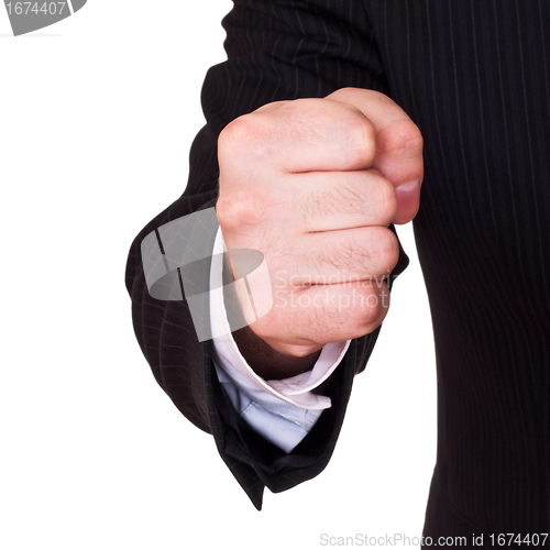 Image of businessman fist