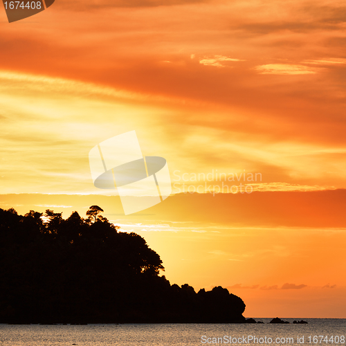 Image of Sunset over Andaman Sea