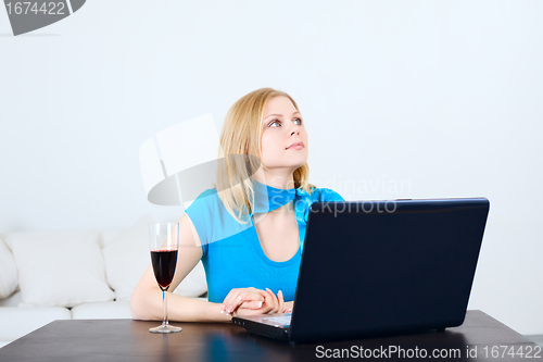 Image of Woman with Laptop
