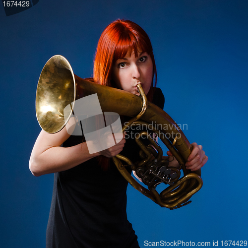 Image of Woman With Trumpet