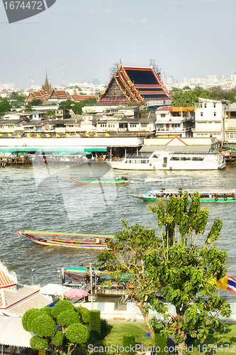 Image of Wat Pho on Chao Phraya