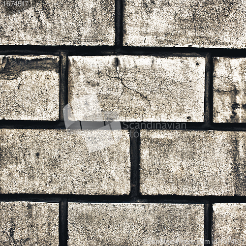 Image of grey brick wall texture background