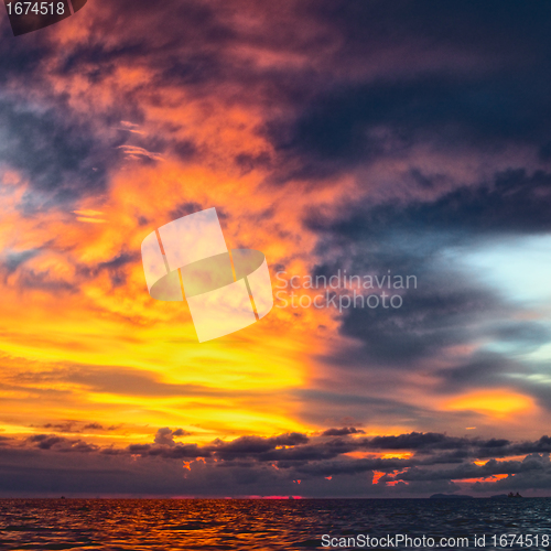Image of Sunset over Andaman Sea