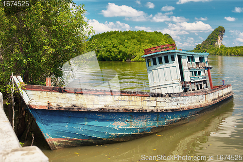 Image of Old Thai Ship