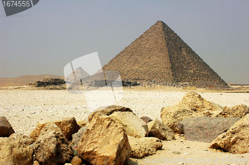 Image of Pyramid in Cairo Egypt