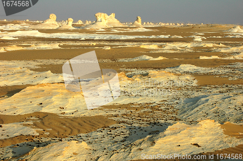 Image of Landscape of the famous white desert in Egypt