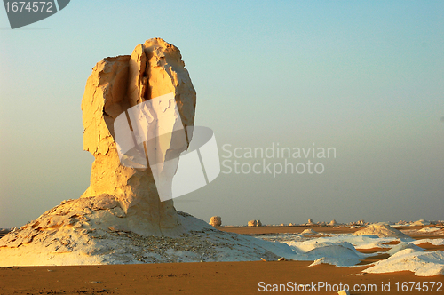 Image of Landscape of the famous white desert in Egypt