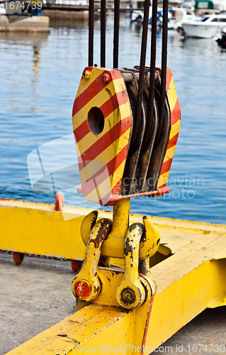 Image of boat crane