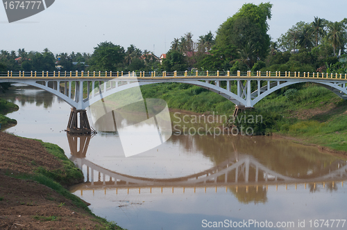 Image of Bridge over Stung Sangke River in Battambang, Cambodia