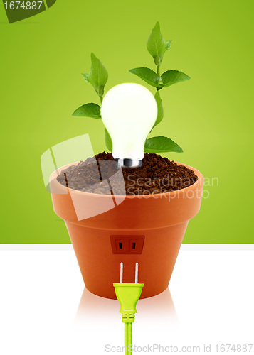Image of modern energy saving