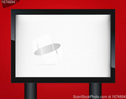 Image of Blank advertising billboard 