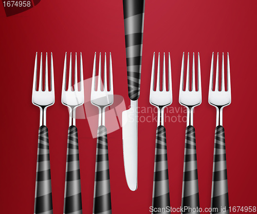 Image of set of forks