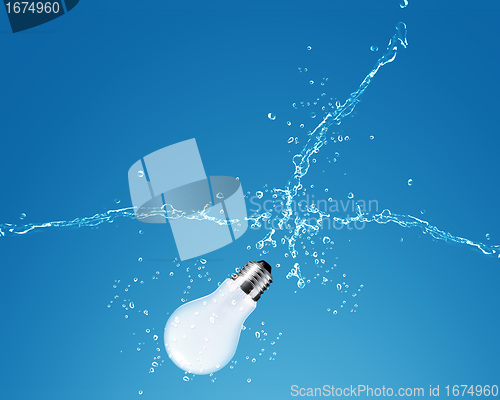 Image of glowing Light bulb