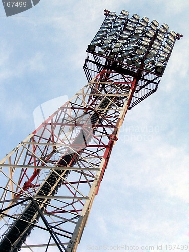 Image of Floodlight on a soccer stadium