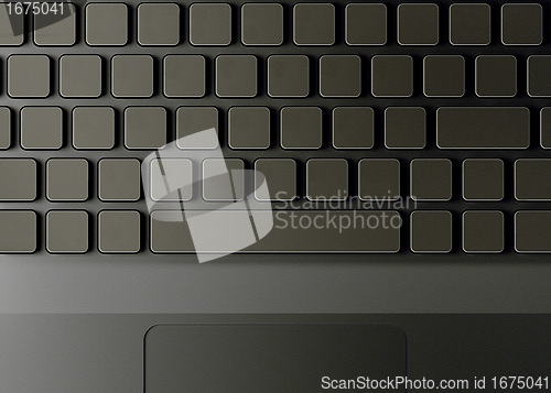 Image of Keyboard with blank buttons