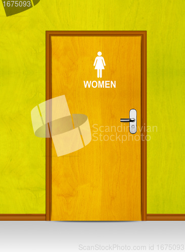 Image of Sign of public toilets WC