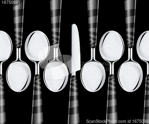 Image of spoons and knife