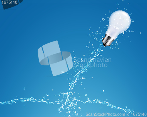 Image of glowing Light bulb