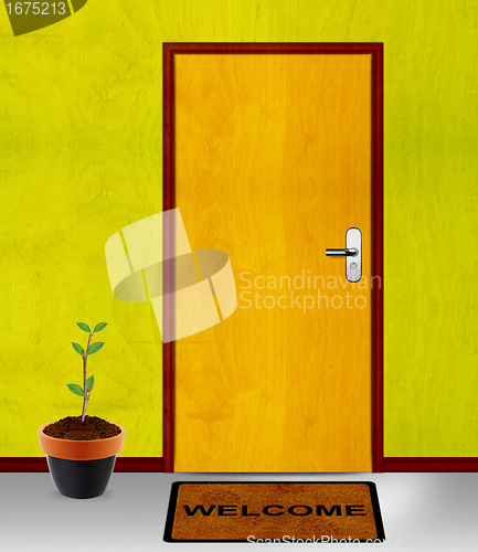 Image of closed door with coming soon mesage