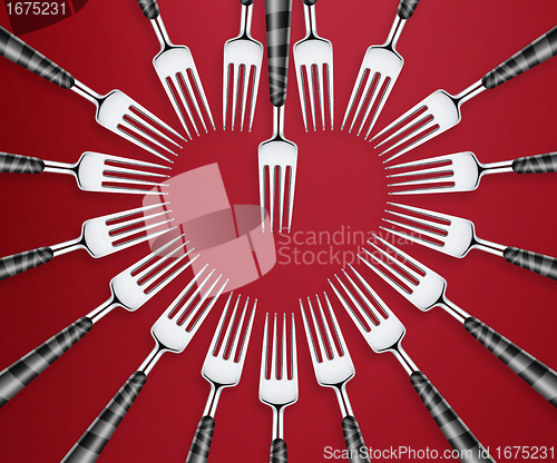 Image of set of forks