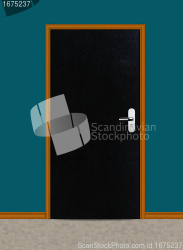 Image of apartment wooden door